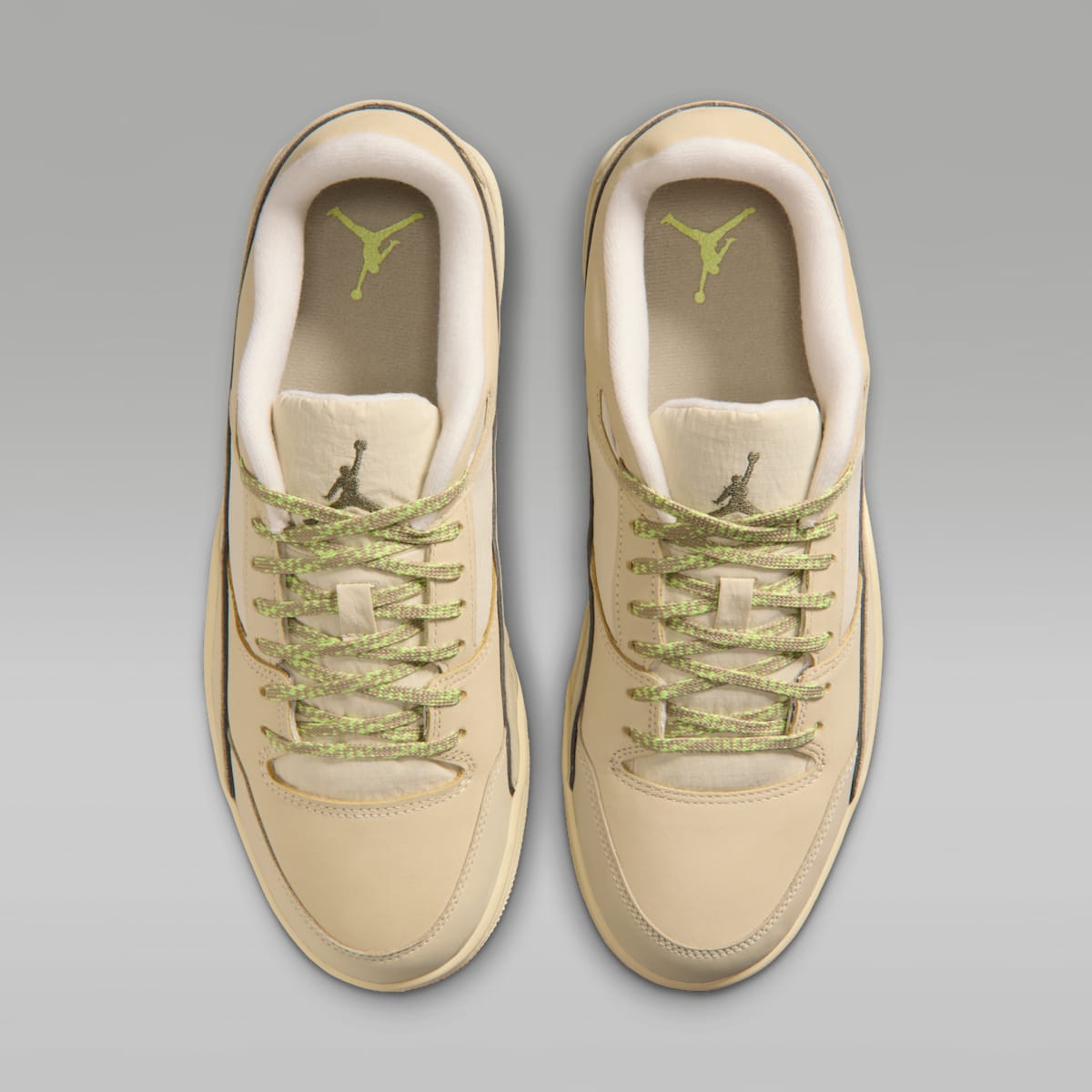 Jordan Flight Court Men's Shoes - Light Khaki/Desert Khaki/Light Lemon Twist/Phantom - Image 4