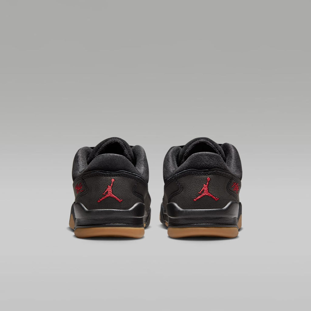 Jordan Flight Court Big Kids' Shoes - Black/Gum Medium Brown/Varsity Red