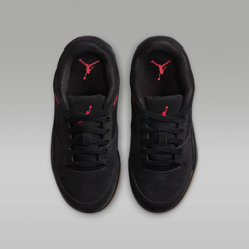 Jordan Flight Court Big Kids' Shoes - Black/Gum Medium Brown/Varsity Red