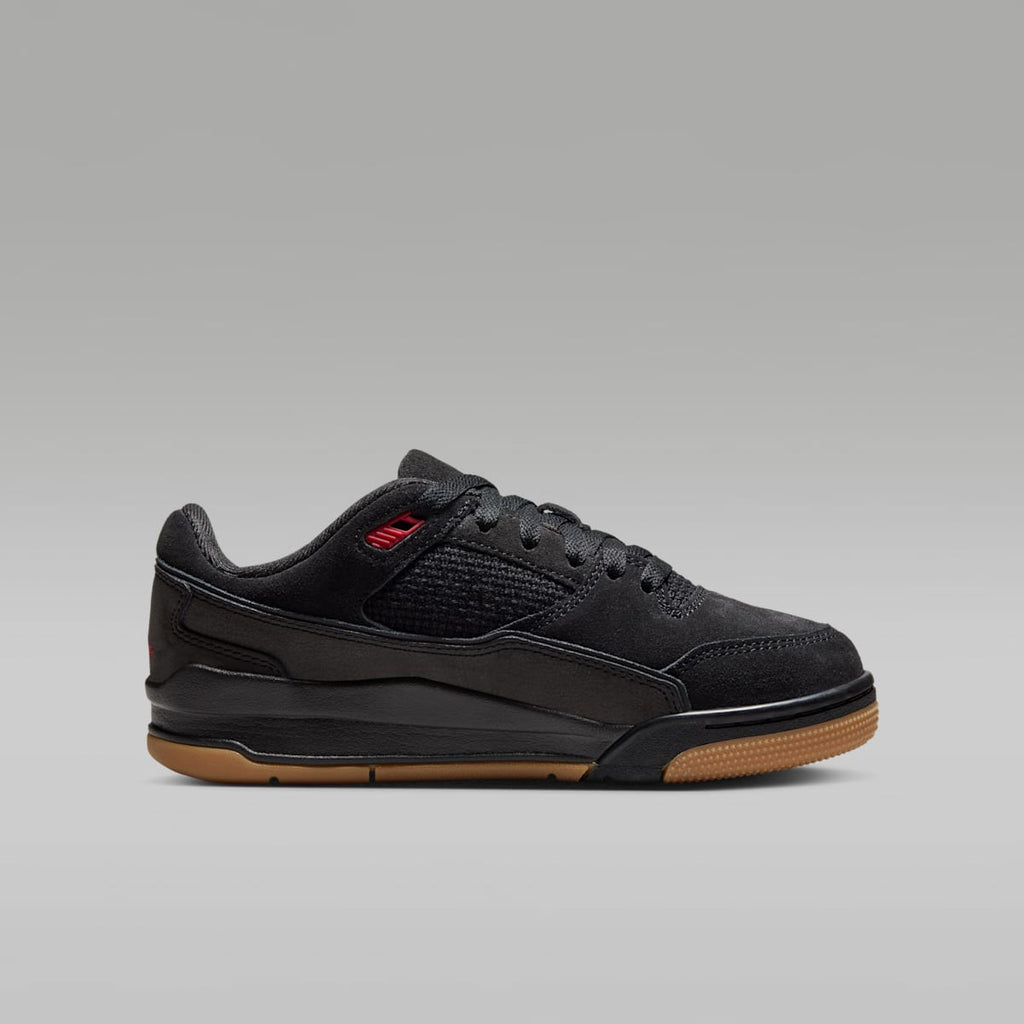 Jordan Flight Court Big Kids' Shoes - Black/Gum Medium Brown/Varsity Red