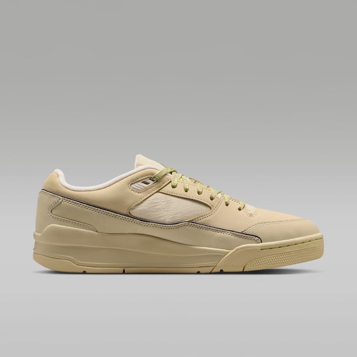Jordan Flight Court Men's Shoes - Light Khaki/Desert Khaki/Light Lemon Twist/Phantom - Image 3