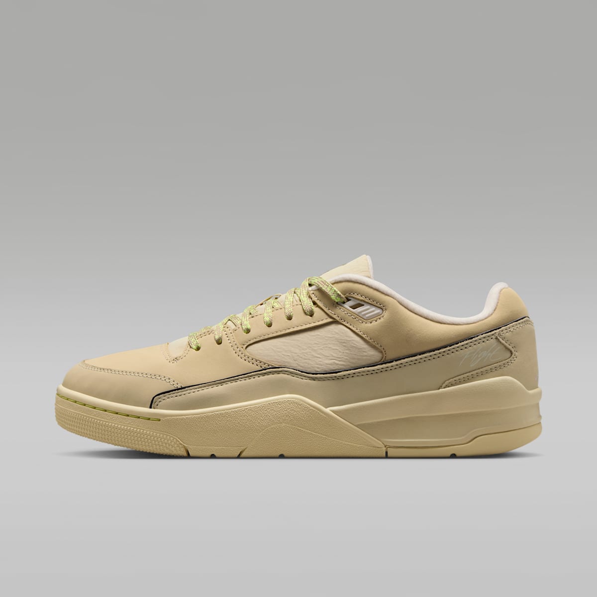 Jordan Flight Court Men's Shoes - Light Khaki/Desert Khaki/Light Lemon Twist/Phantom - Image 1