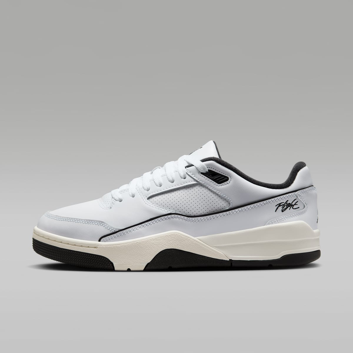 Jordan Flight Court Men's Shoes - White/Sail/Black - Image 1