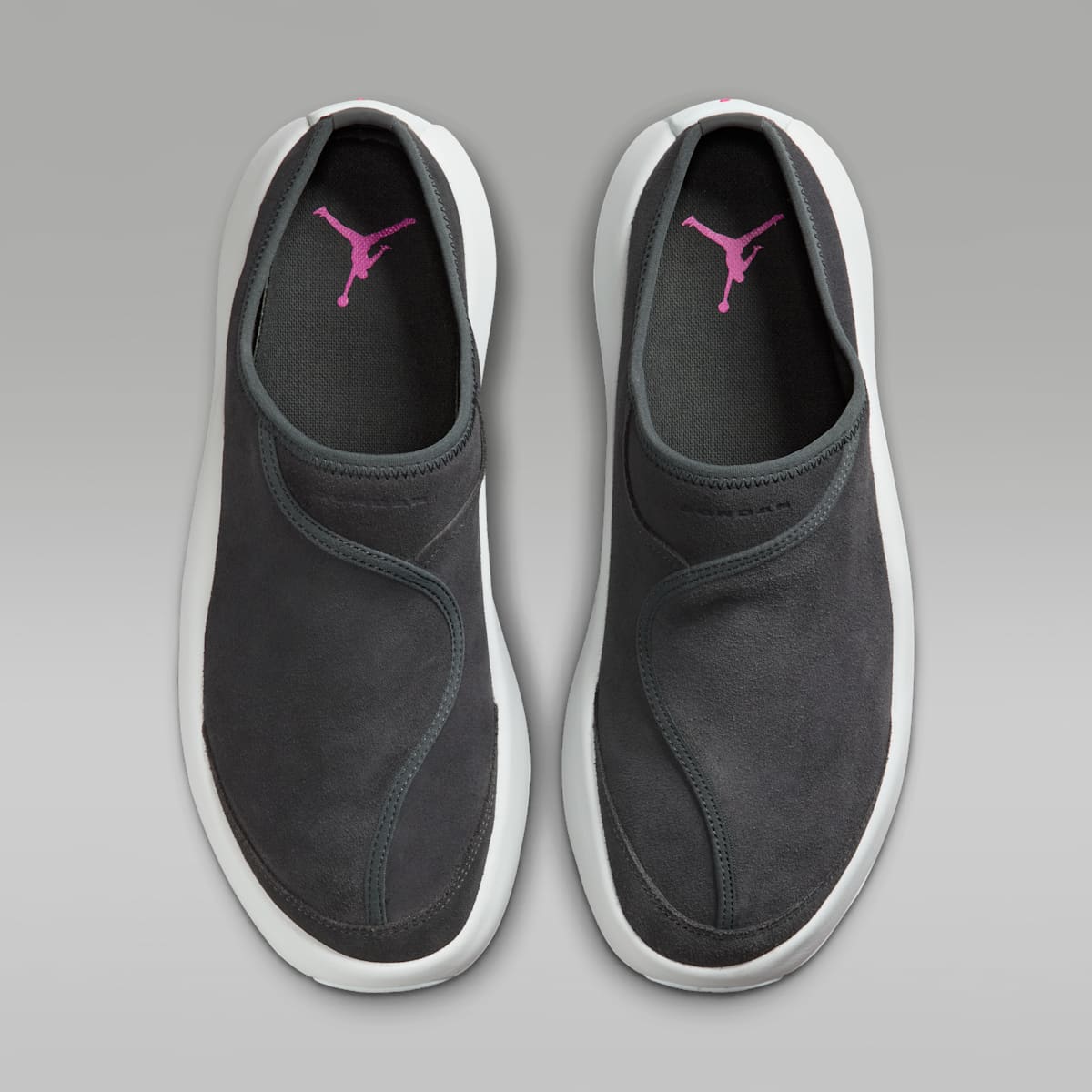 Jordan Future Men's Mules - Anthracite/Off White/Fire Pink - Image 4