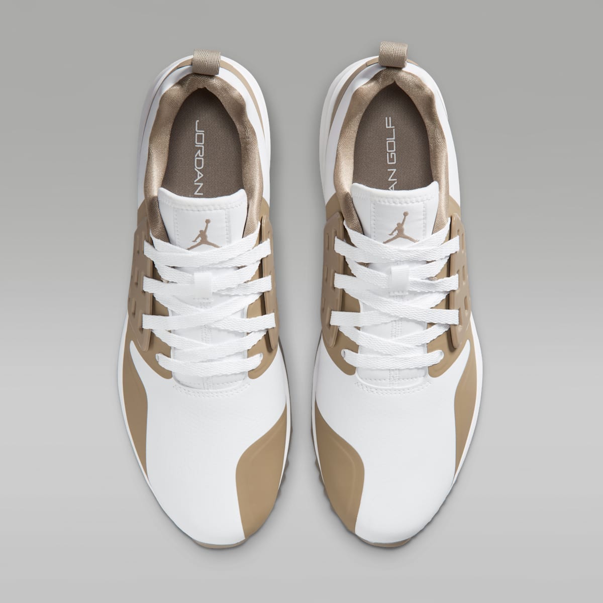 Women's Jordan Grind Golf Shoes - White/Khaki/White
