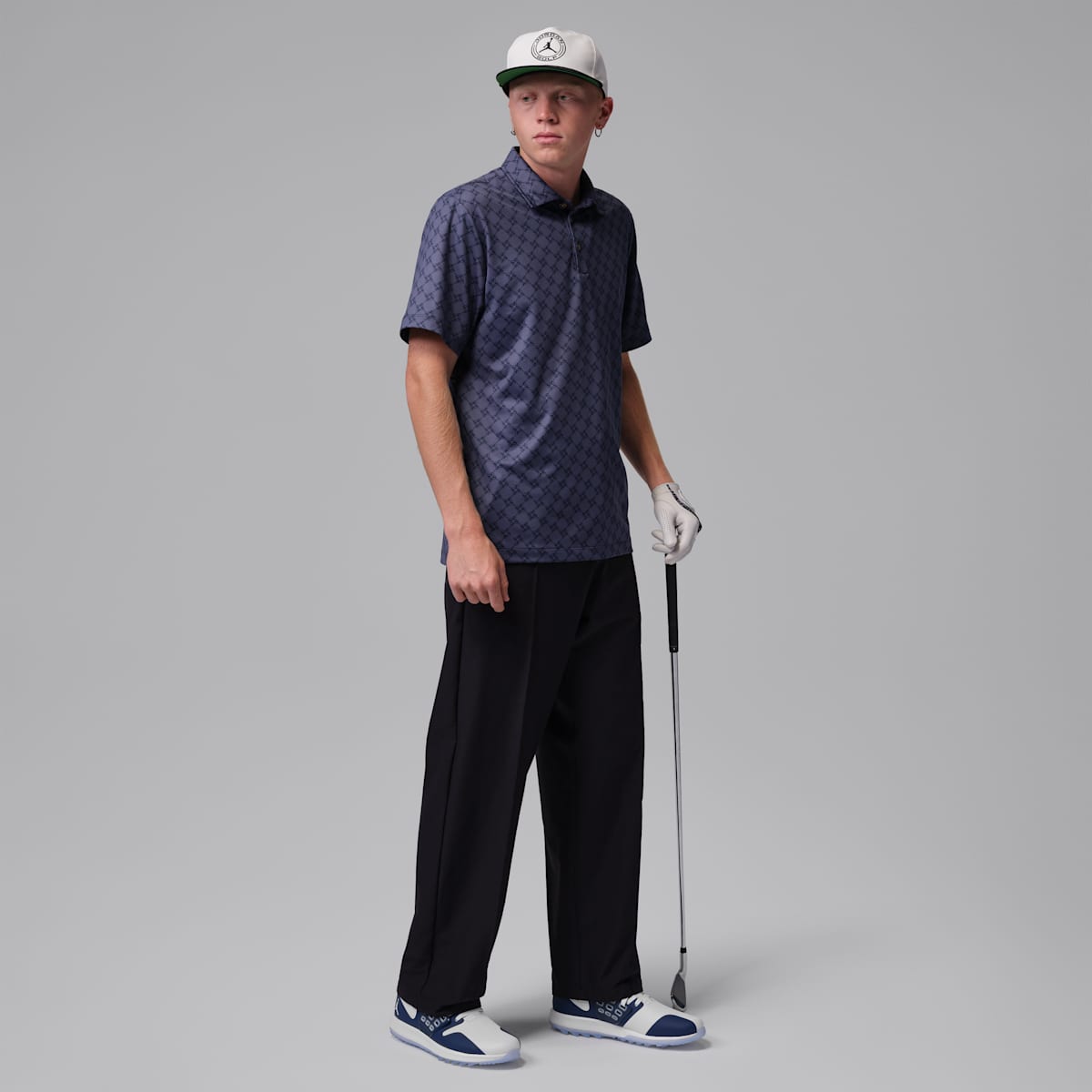 Jordan Grind Golf Shoes - White/White/Midnight Navy - Image 10