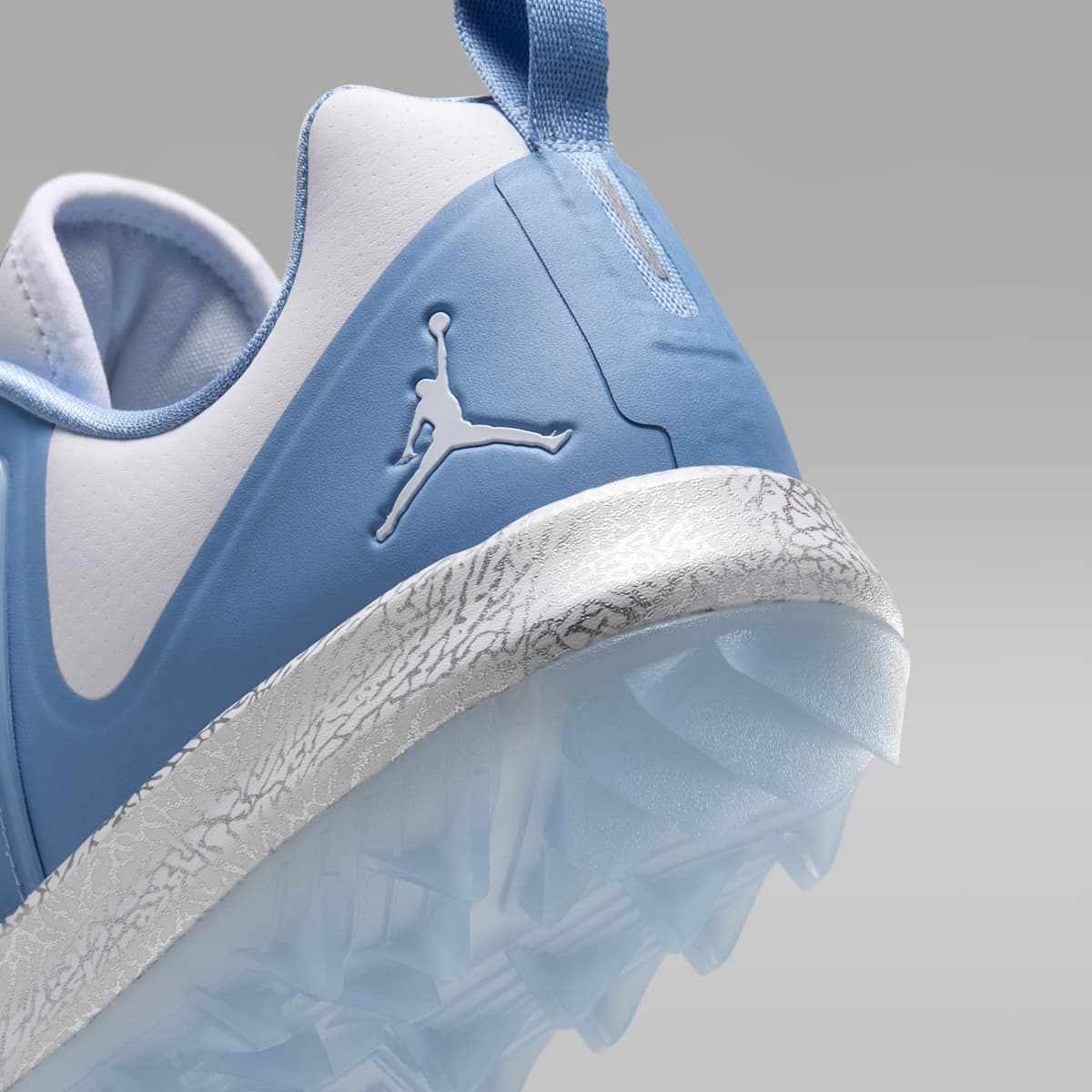 Jordan Grind Golf Shoes - White/Chambray/Metallic Silver/White - Image 8