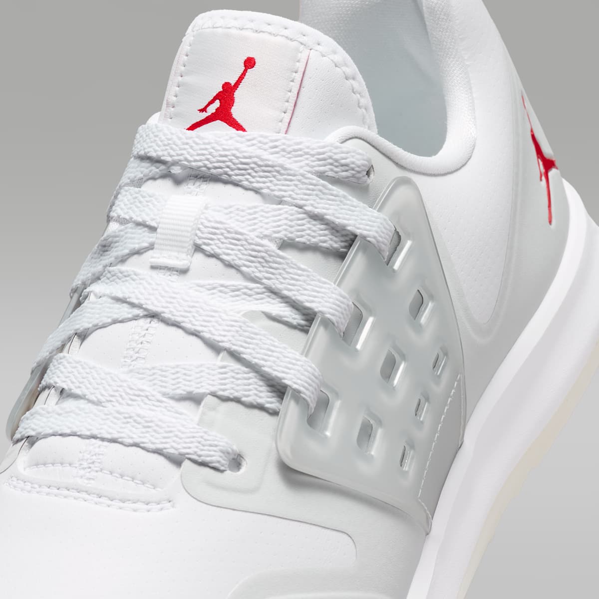Women's Jordan Grind Golf Shoes - White/Pure Platinum/University Red