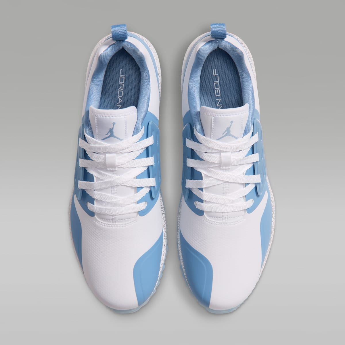 Jordan Grind Golf Shoes - White/Chambray/Metallic Silver/White - Image 4