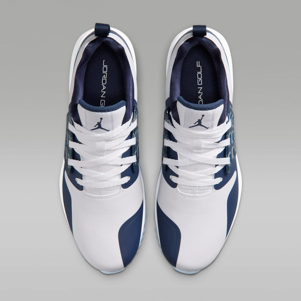 Jordan Grind Golf Shoes - White/White/Midnight Navy - Image 4