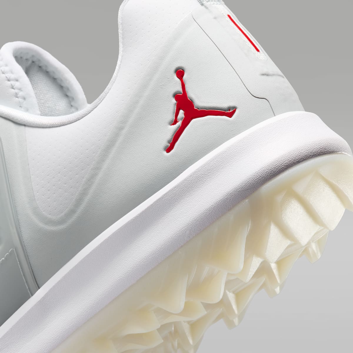 Jordan Grind Golf Shoes - White/Pure Platinum/University Red - Image 8