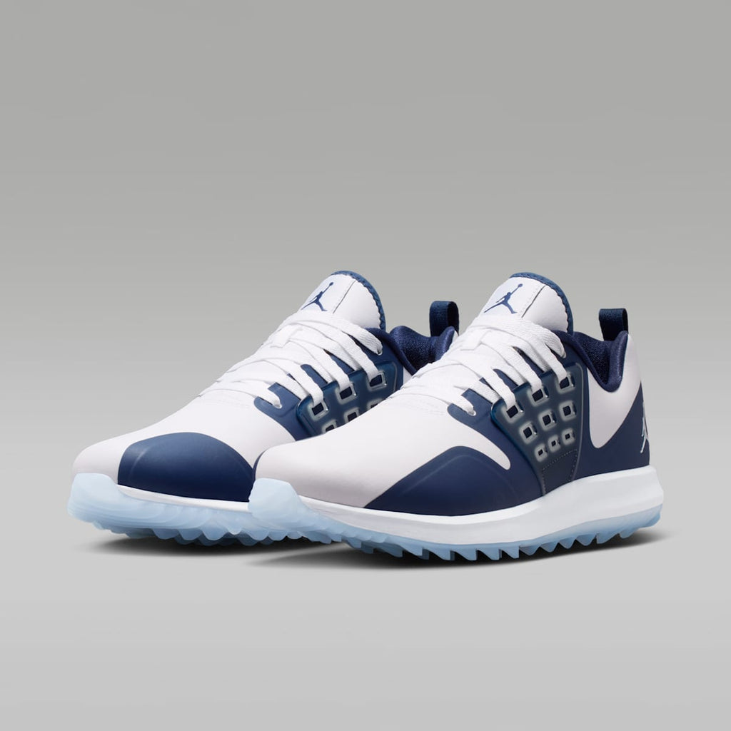 Jordan Grind Golf Shoes - White/White/Midnight Navy - Image 5