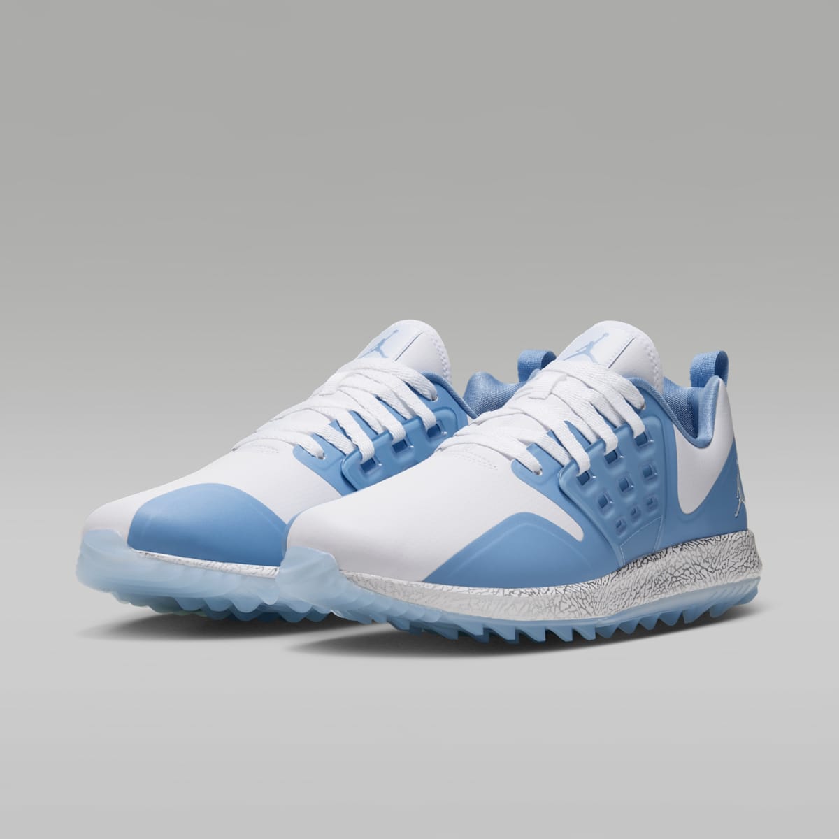 Jordan Grind Golf Shoes - White/Chambray/Metallic Silver/White - Image 5