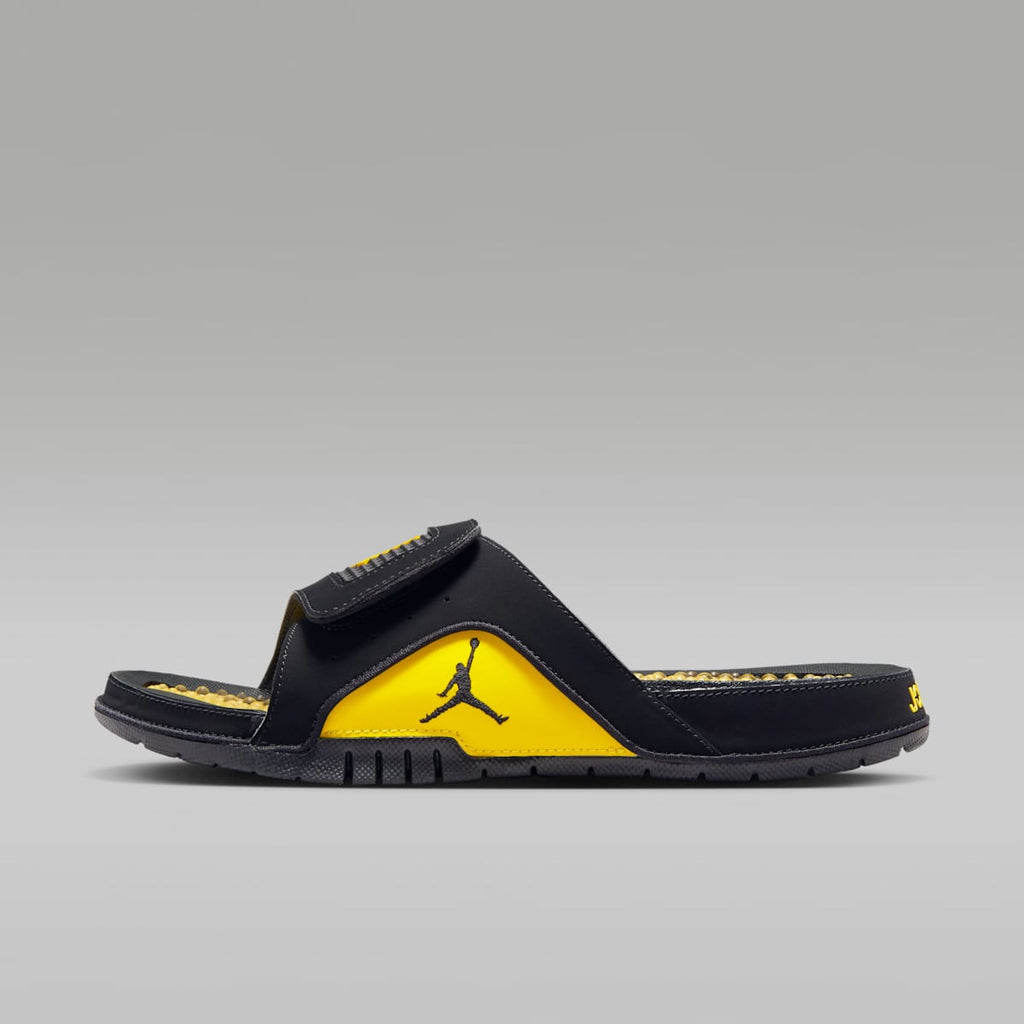 Jordan Hydro 4 Retro Men's Slides - Black/Tour Yellow - Image 1