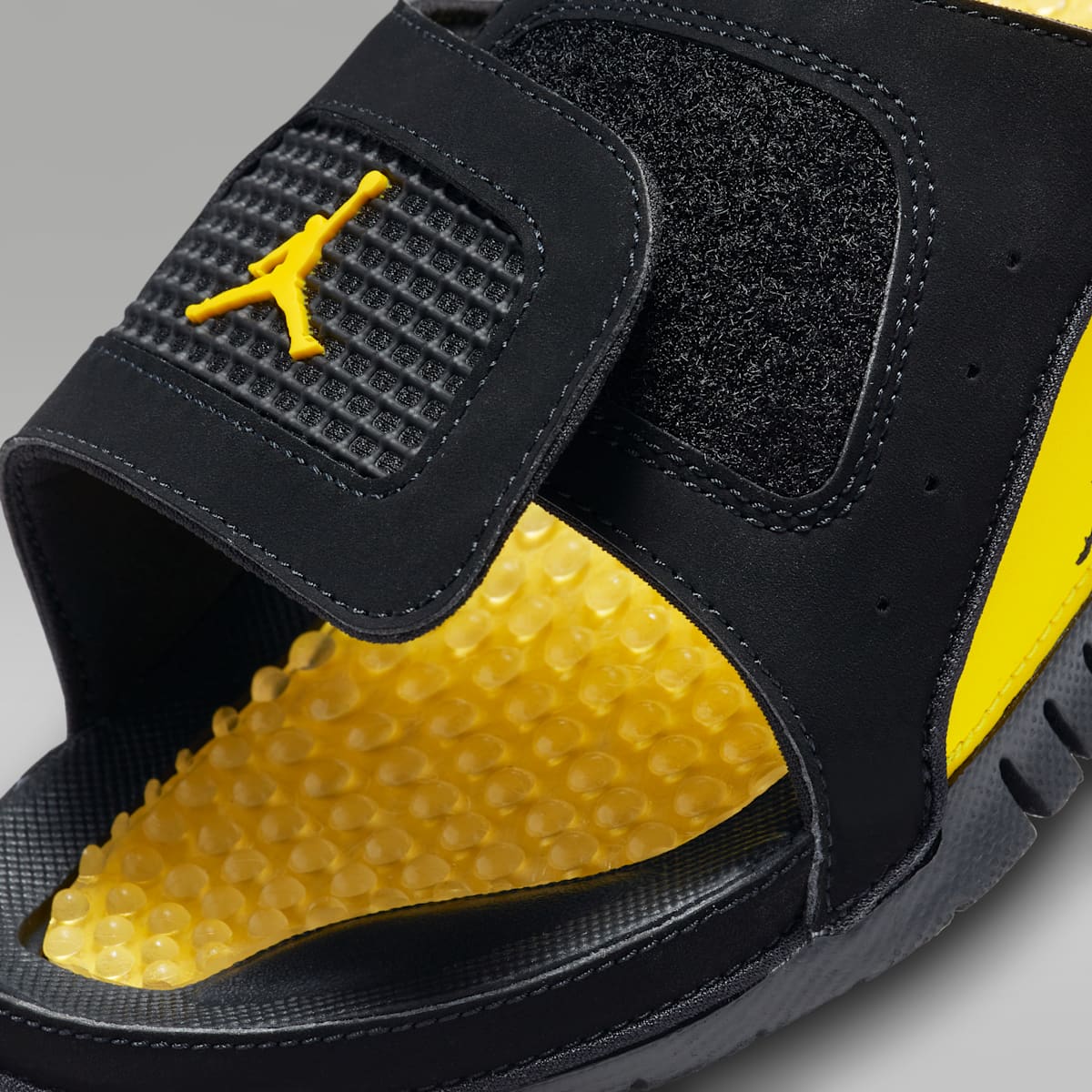 Jordan Hydro 4 Retro Men's Slides - Black/Tour Yellow - Image 5
