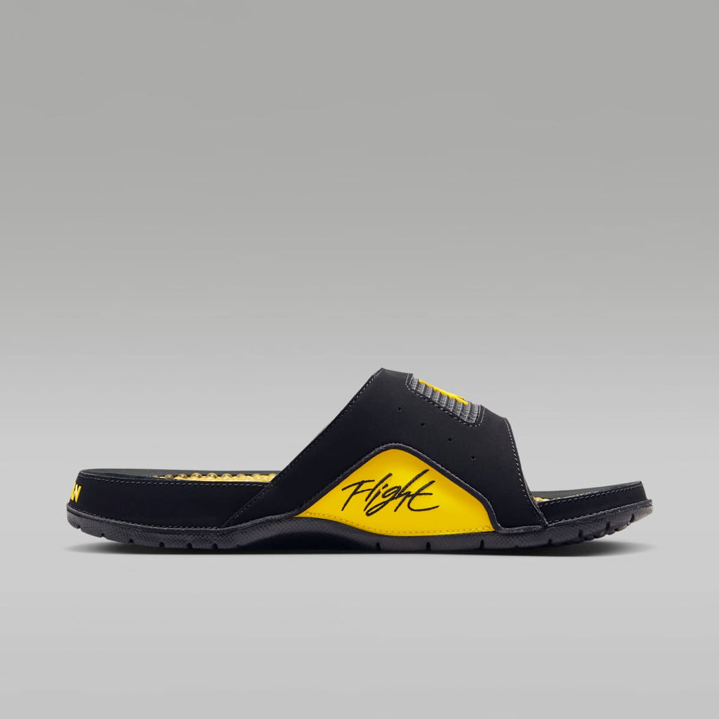 Jordan Hydro 4 Retro Men's Slides - Black/Tour Yellow - Image 3