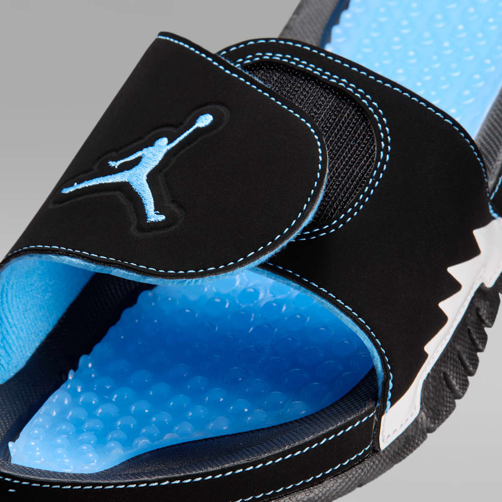 Jordan Hydro 5 Retro Men's Slides - Black/White/University Blue - Image 6