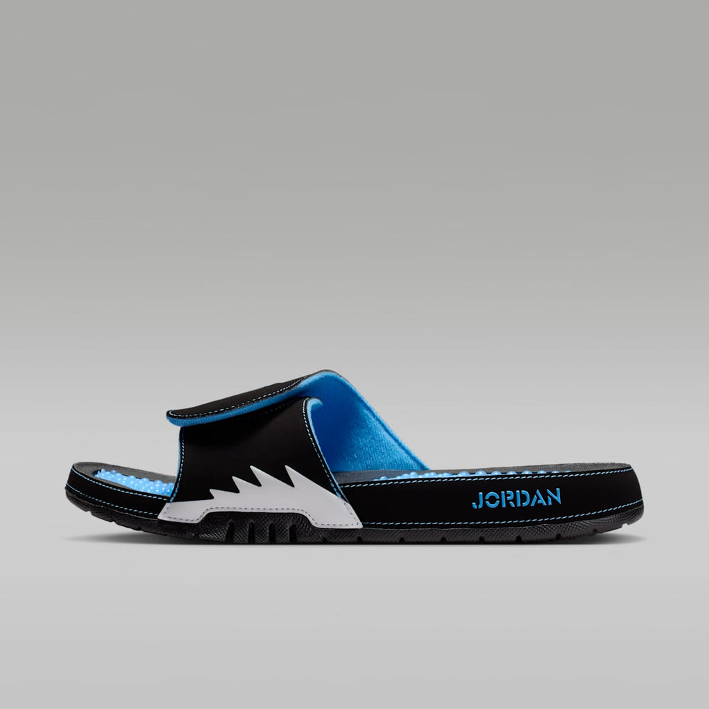 Jordan Hydro 5 Retro Men's Slides - Black/White/University Blue - Image 2