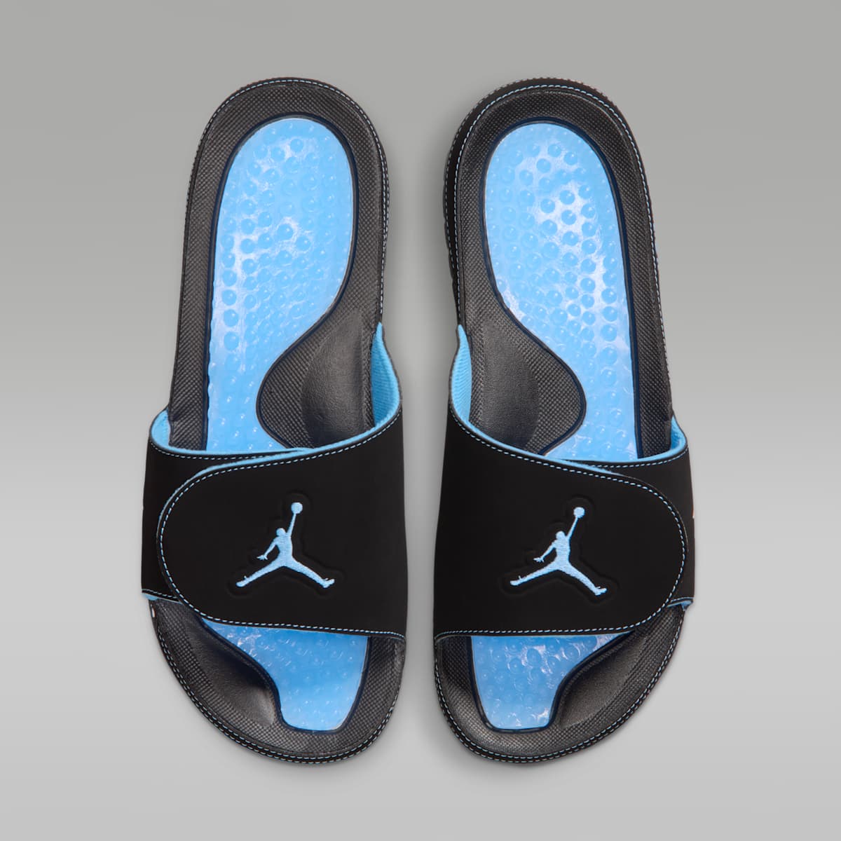 Jordan Hydro 5 Retro Men's Slides - Black/White/University Blue - Image 5