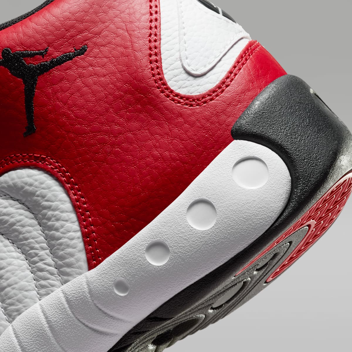 Jordan Jumpman Pro Men's Shoes - Black/White/Black/Varsity Red - Image 8