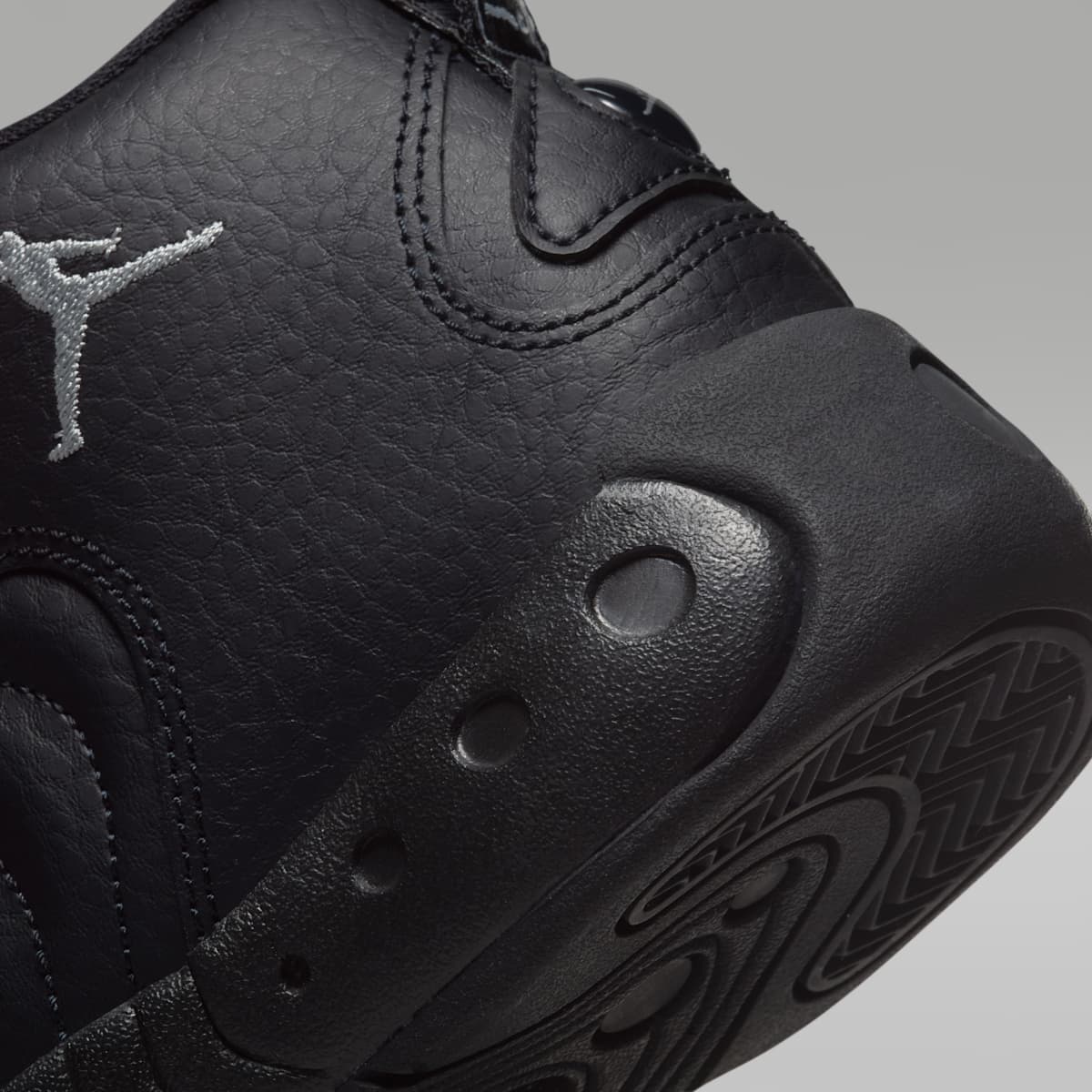 Jordan Jumpman Pro Big Kids' Shoes - Black/Metallic Silver/White - Image 8