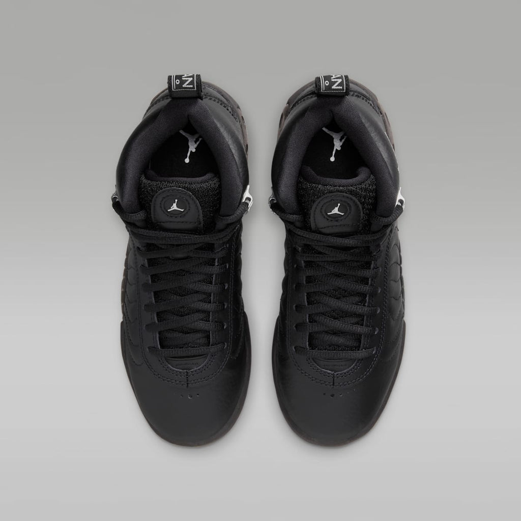 Jordan Jumpman Pro Big Kids' Shoes - Black/Metallic Silver/White - Image 4