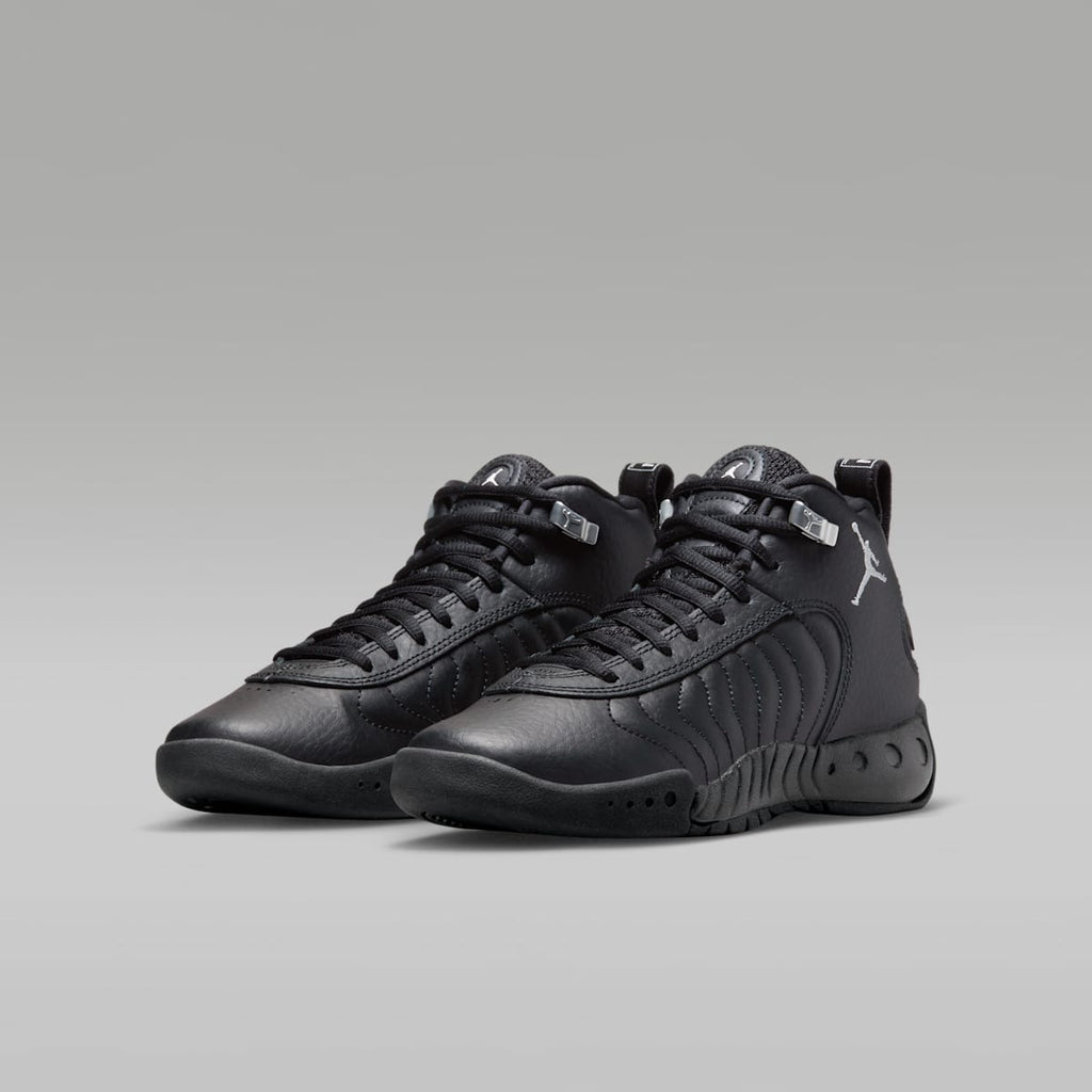 Jordan Jumpman Pro Big Kids' Shoes - Black/Metallic Silver/White - Image 5