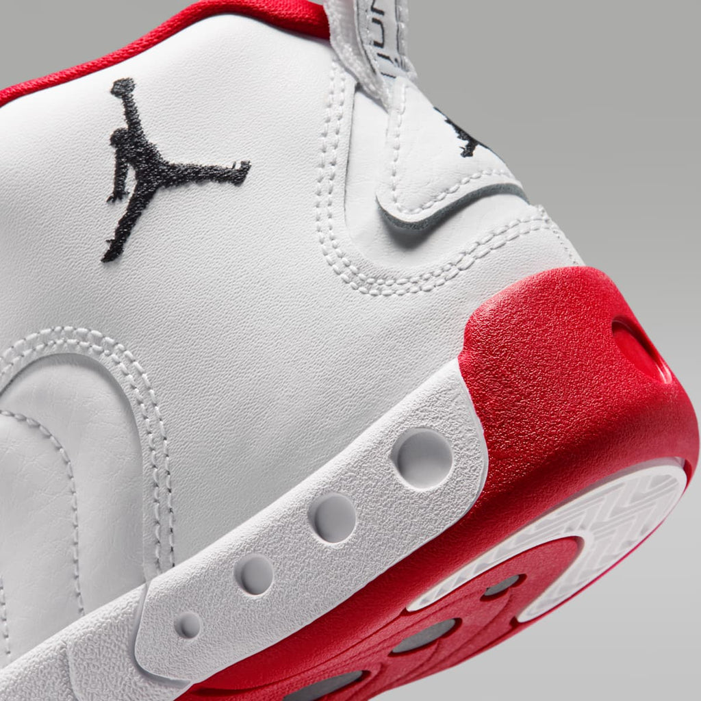 Jordan Jumpman Pro Little Kids' Shoes - White/True Red/Metallic Silver/Black - Image 8