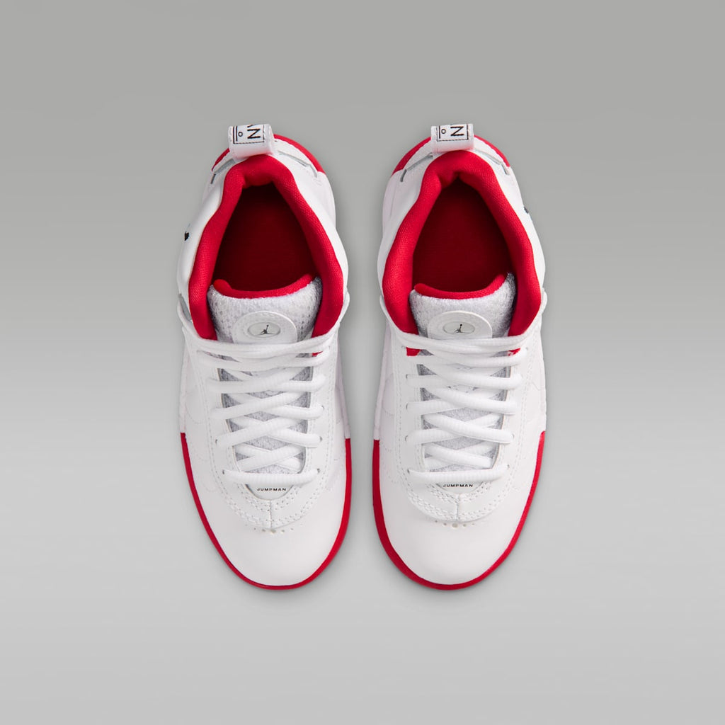 Jordan Jumpman Pro Little Kids' Shoes - White/True Red/Metallic Silver/Black - Image 4