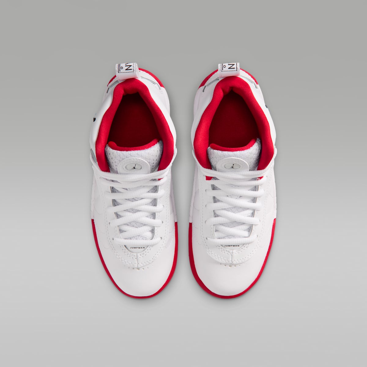 Jordan Jumpman Pro Little Kids' Shoes - White/True Red/Metallic Silver/Black - Image 4