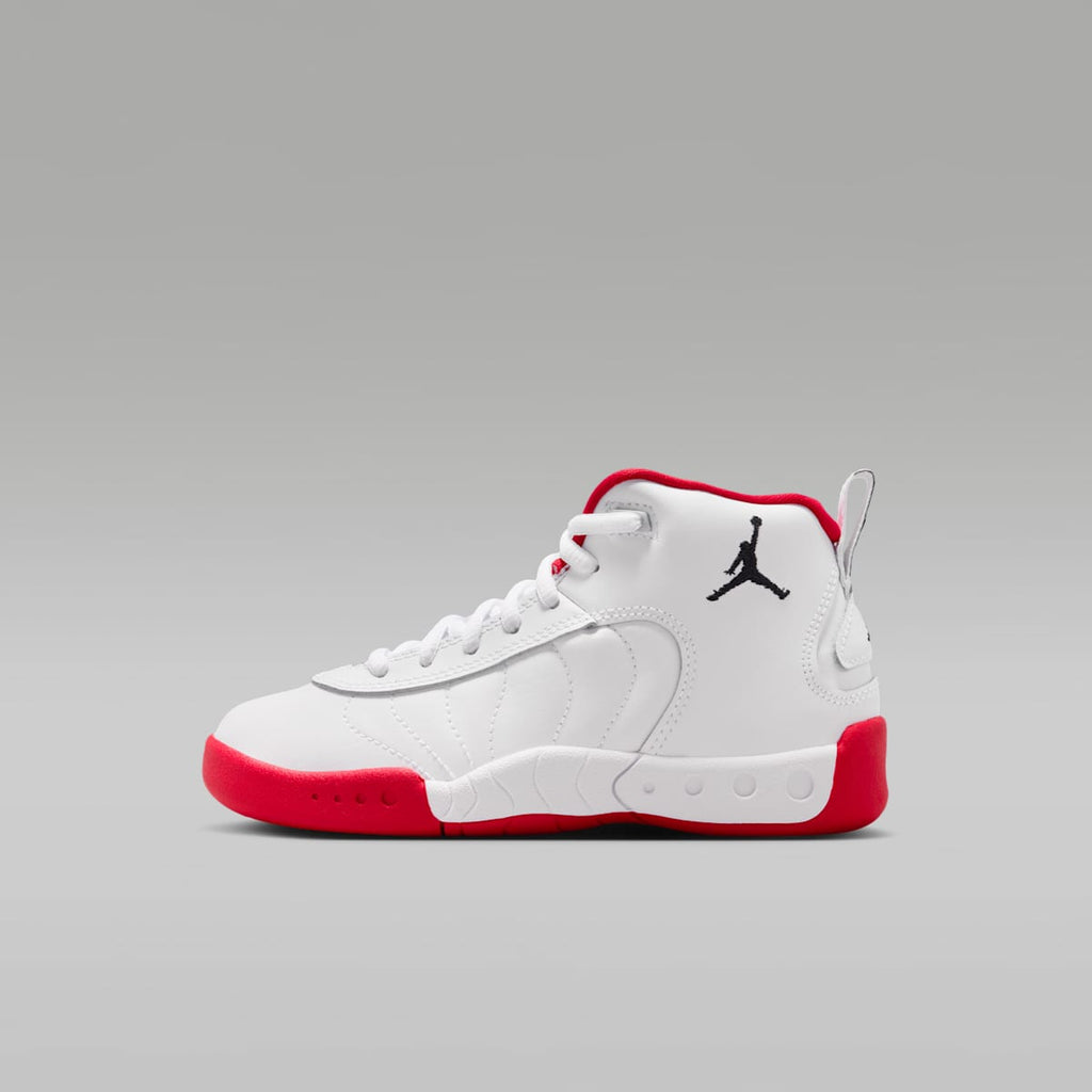 Jordan Jumpman Pro Little Kids' Shoes - White/True Red/Metallic Silver/Black - Image 1