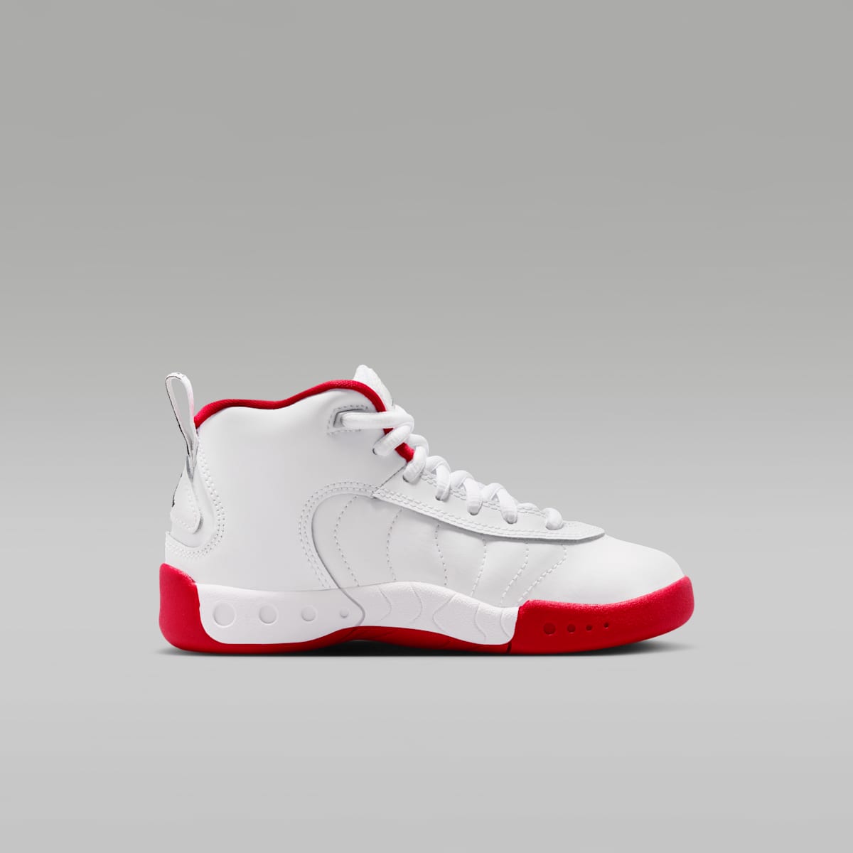 Jordan Jumpman Pro Little Kids' Shoes - White/True Red/Metallic Silver/Black - Image 3