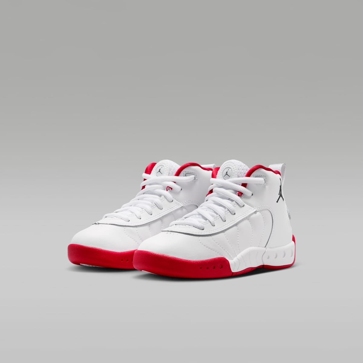 Jordan Jumpman Pro Little Kids' Shoes - White/True Red/Metallic Silver/Black - Image 5