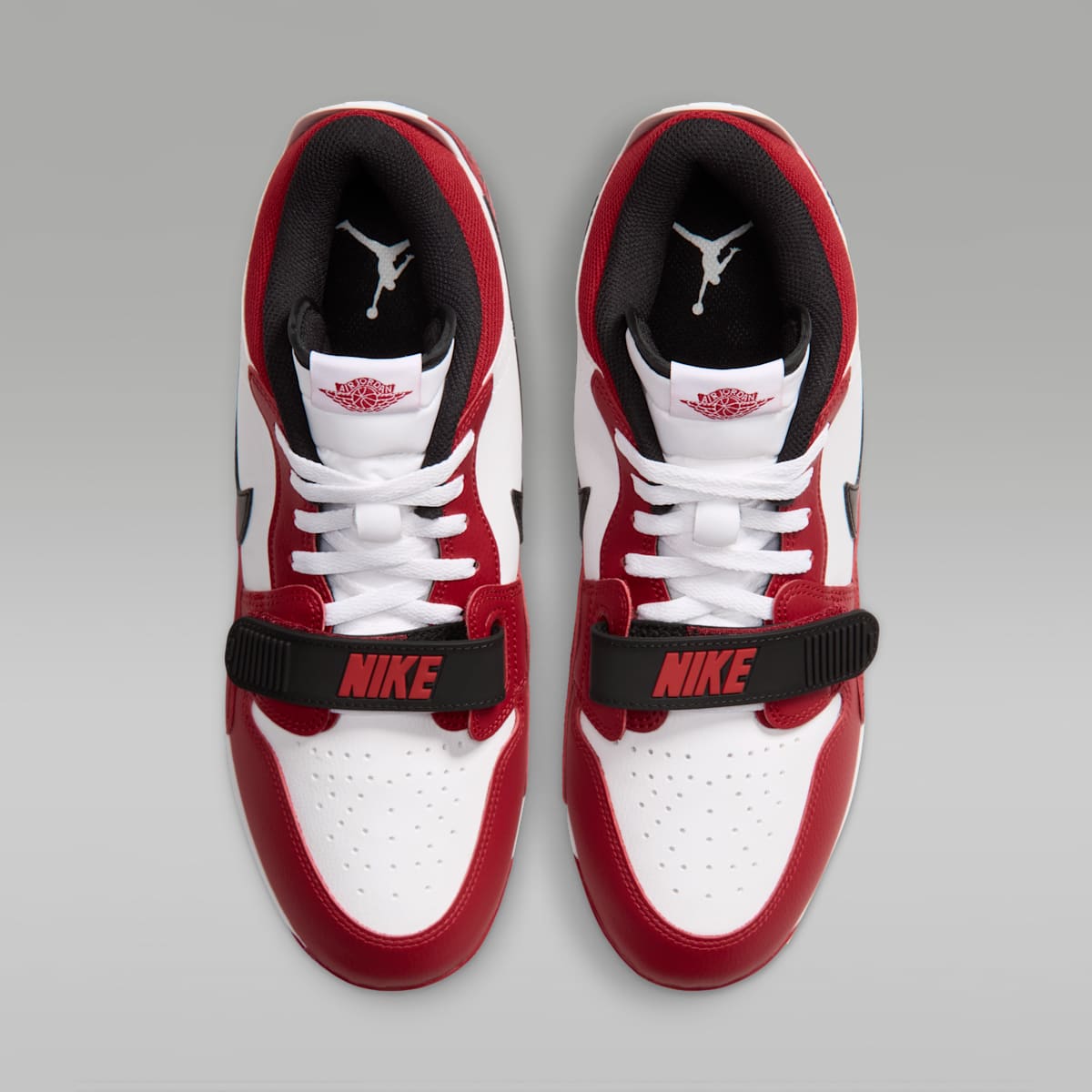 Jordan Legacy 312 Low MCS Men's Baseball Cleats - White/Varsity Red/Black - Image 4