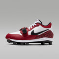 Jordan Legacy 312 Low MCS Men's Baseball Cleats - White/Varsity Red/Black - Image 1