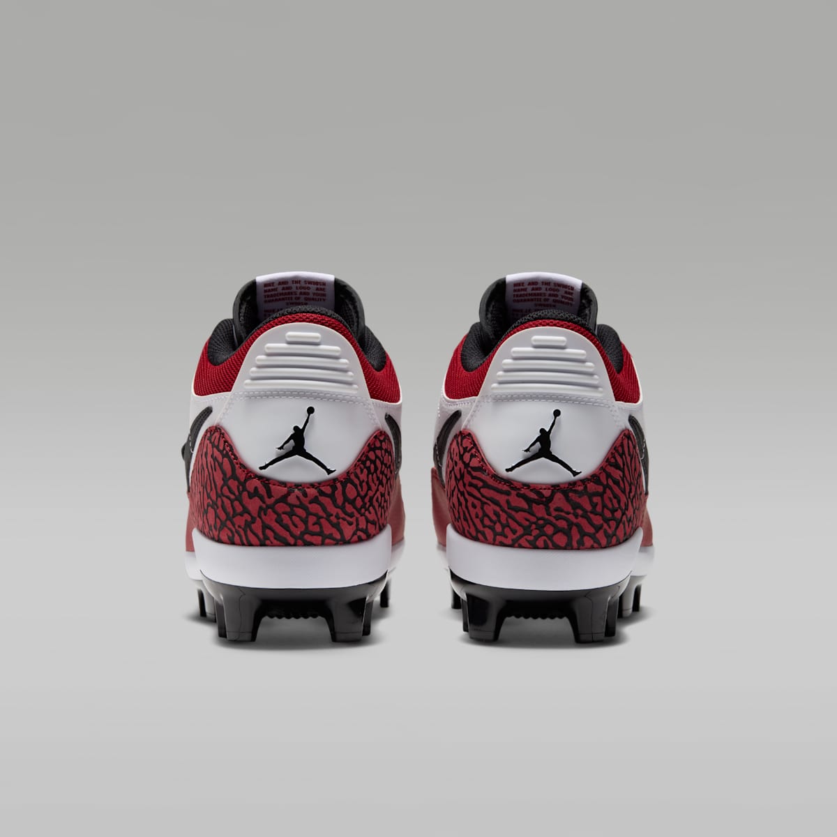 Jordan Legacy 312 Low MCS Men's Baseball Cleats - White/Varsity Red/Black - Image 6