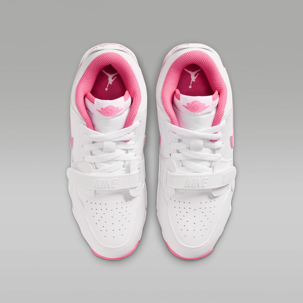 Jordan Legacy 312 Low Little/Big Kids' Cleats - White/White/White/Digital Pink