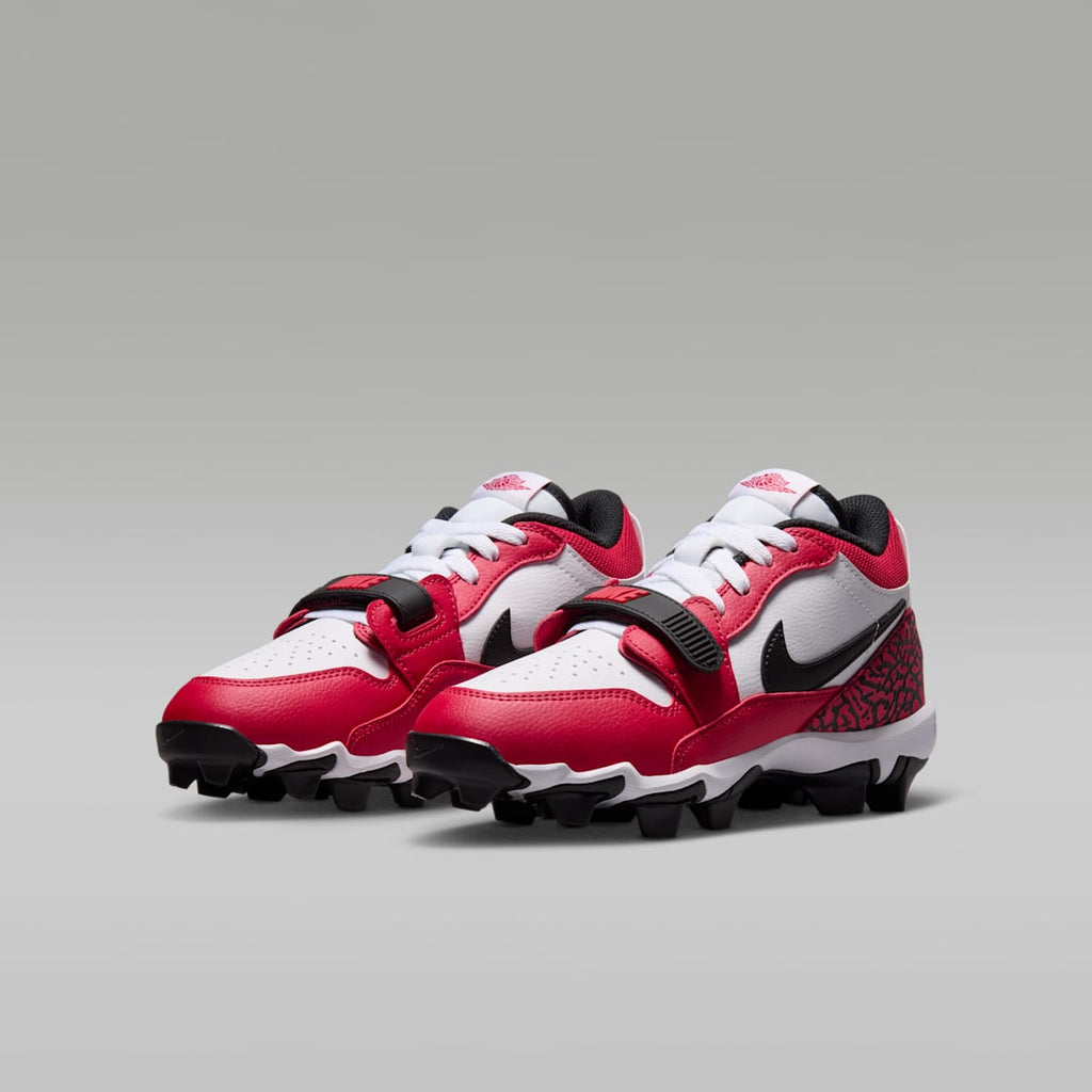Jordan Legacy 312 Low Little/Big Kids' Cleats - White/Varsity Red/Black