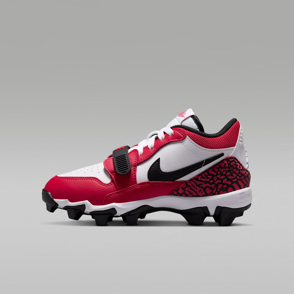 Jordan Legacy 312 Low Little/Big Kids' Cleats - White/Varsity Red/Black