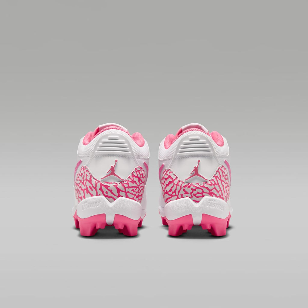 Jordan Legacy 312 Low Little/Big Kids' Cleats - White/White/White/Digital Pink