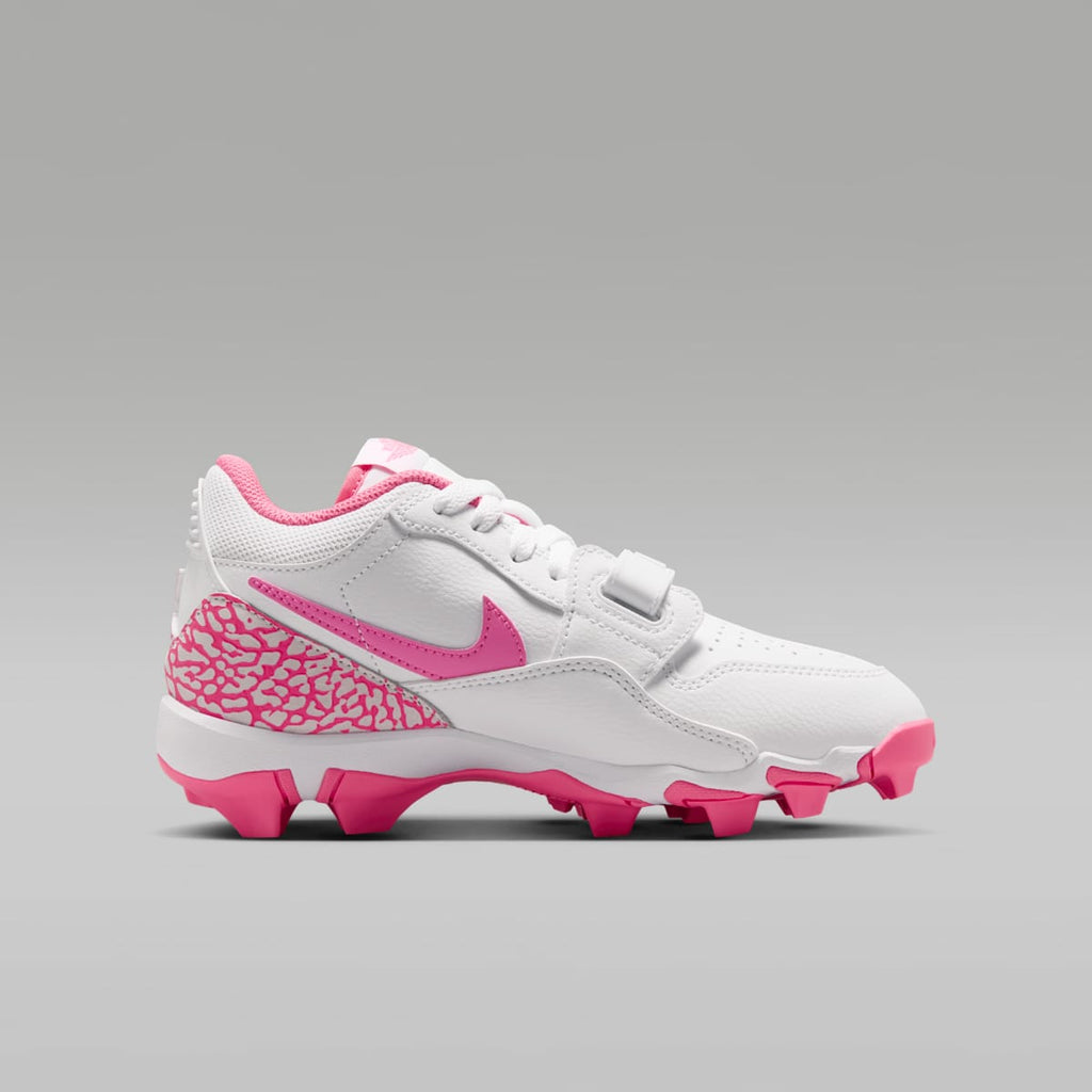Jordan Legacy 312 Low Little/Big Kids' Cleats - White/White/White/Digital Pink