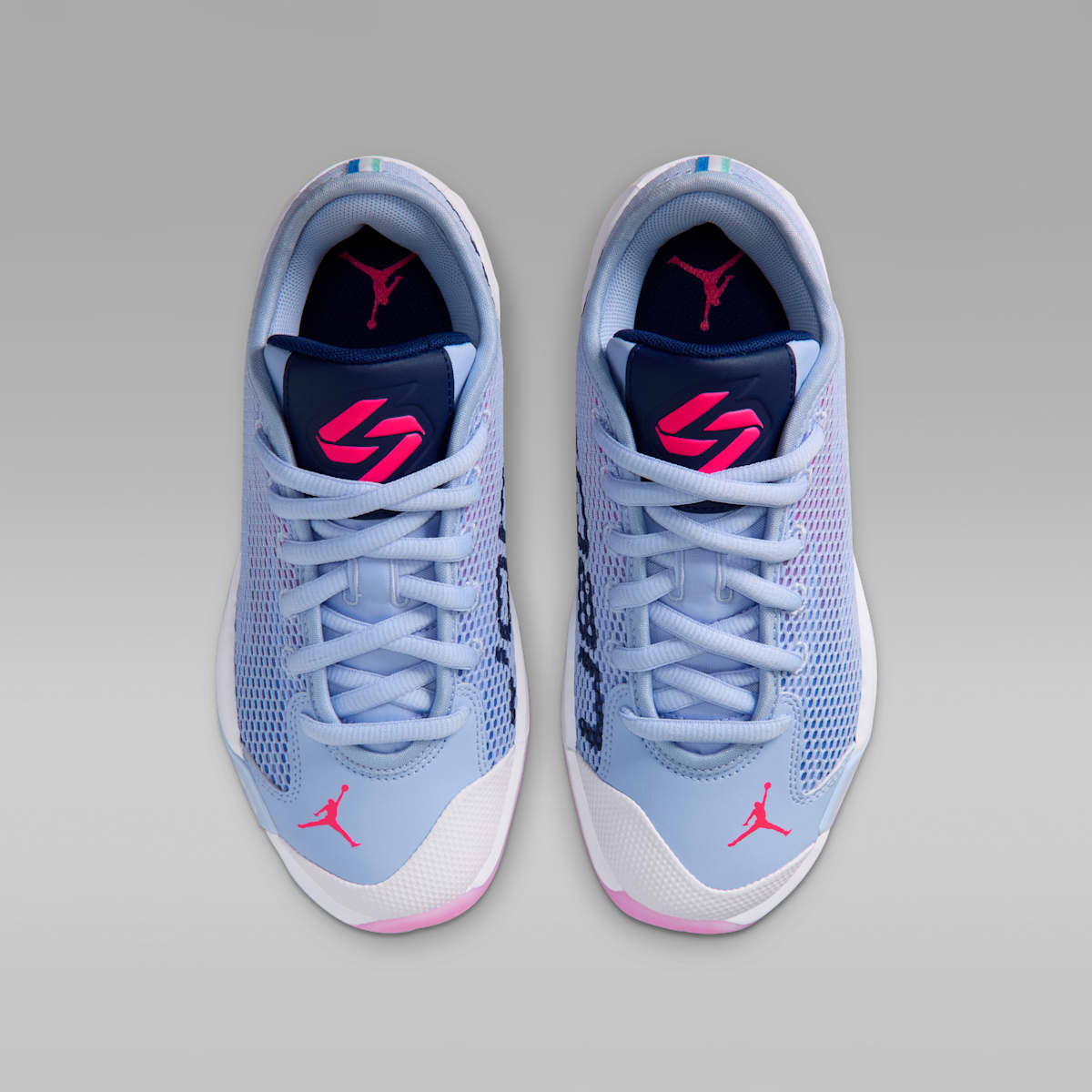 Luka 77 Big Kids' Basketball Shoes - Light Marine/Blue Void/White/Hyper Pink