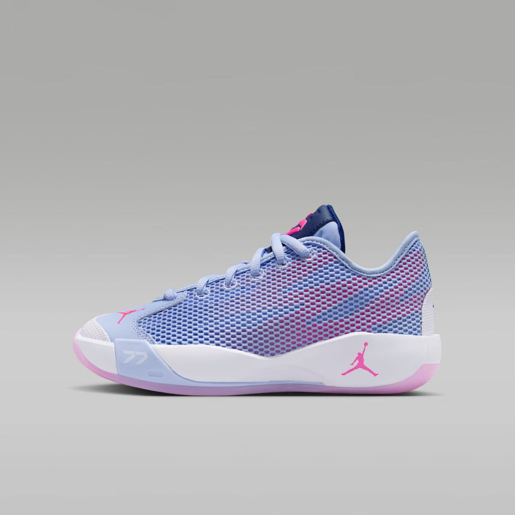 Luka 77 Big Kids' Basketball Shoes - Light Marine/Blue Void/White/Hyper Pink - Image 1