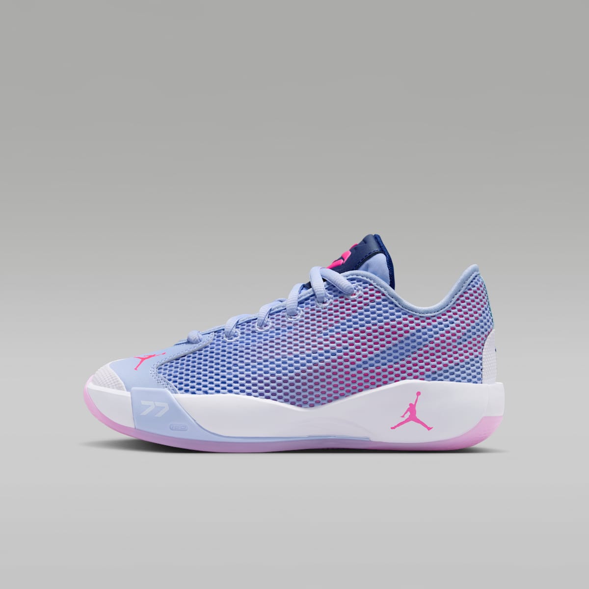 Luka 77 Big Kids' Basketball Shoes - Light Marine/Blue Void/White/Hyper Pink - Image 1