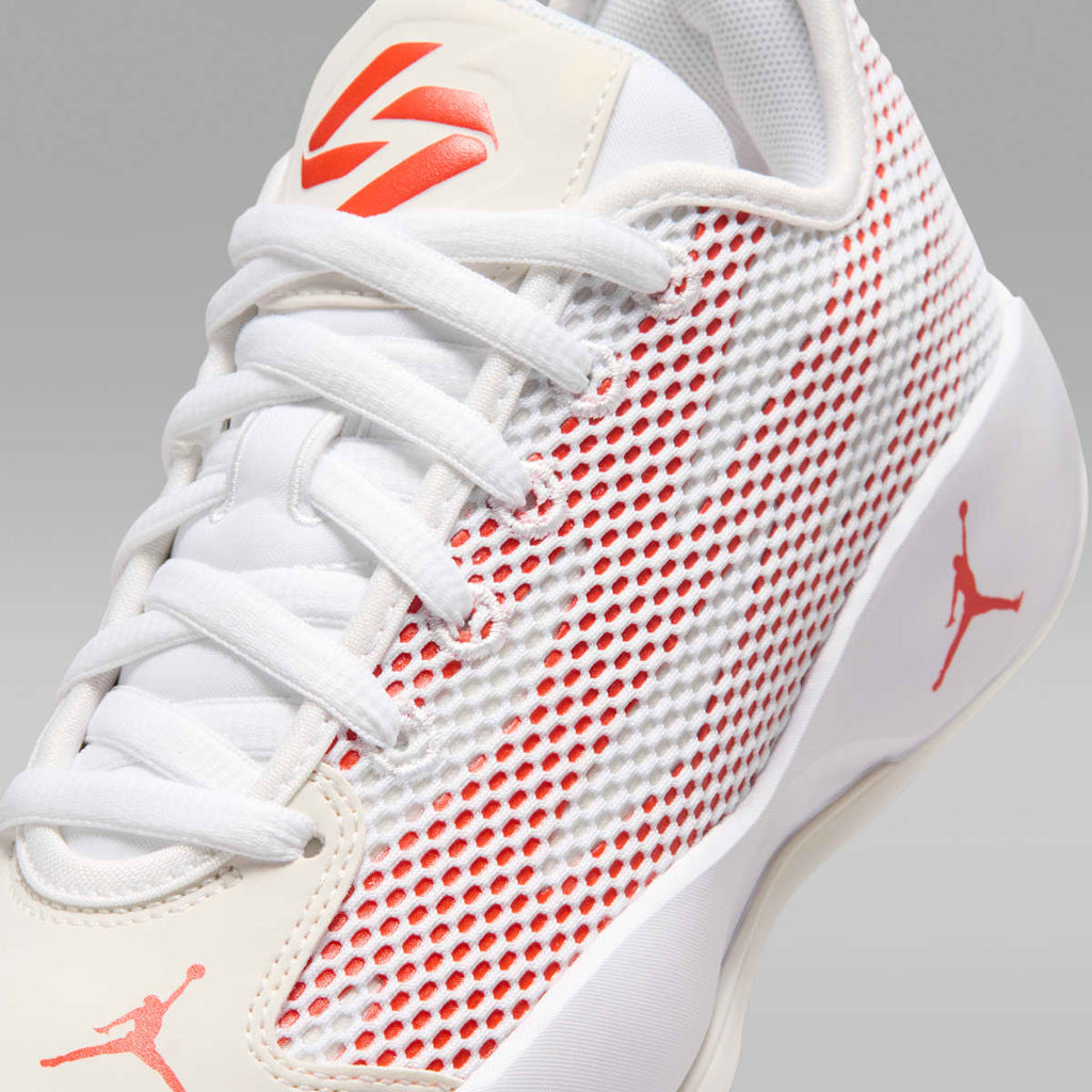Jordan Luka 77 "Ghost" Big Kids' Shoes - White/Swan/Picante Red - Image 7
