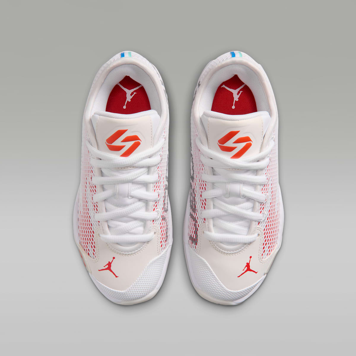 Jordan Luka 77 "Ghost" Big Kids' Shoes - White/Swan/Picante Red