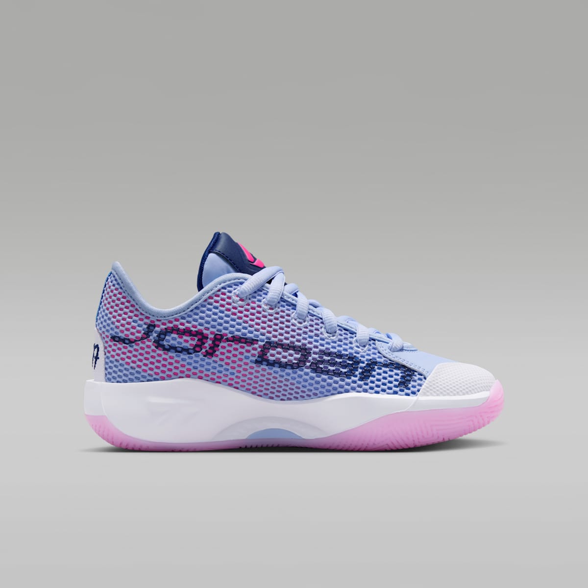 Luka 77 Big Kids' Basketball Shoes - Light Marine/Blue Void/White/Hyper Pink - Image 3