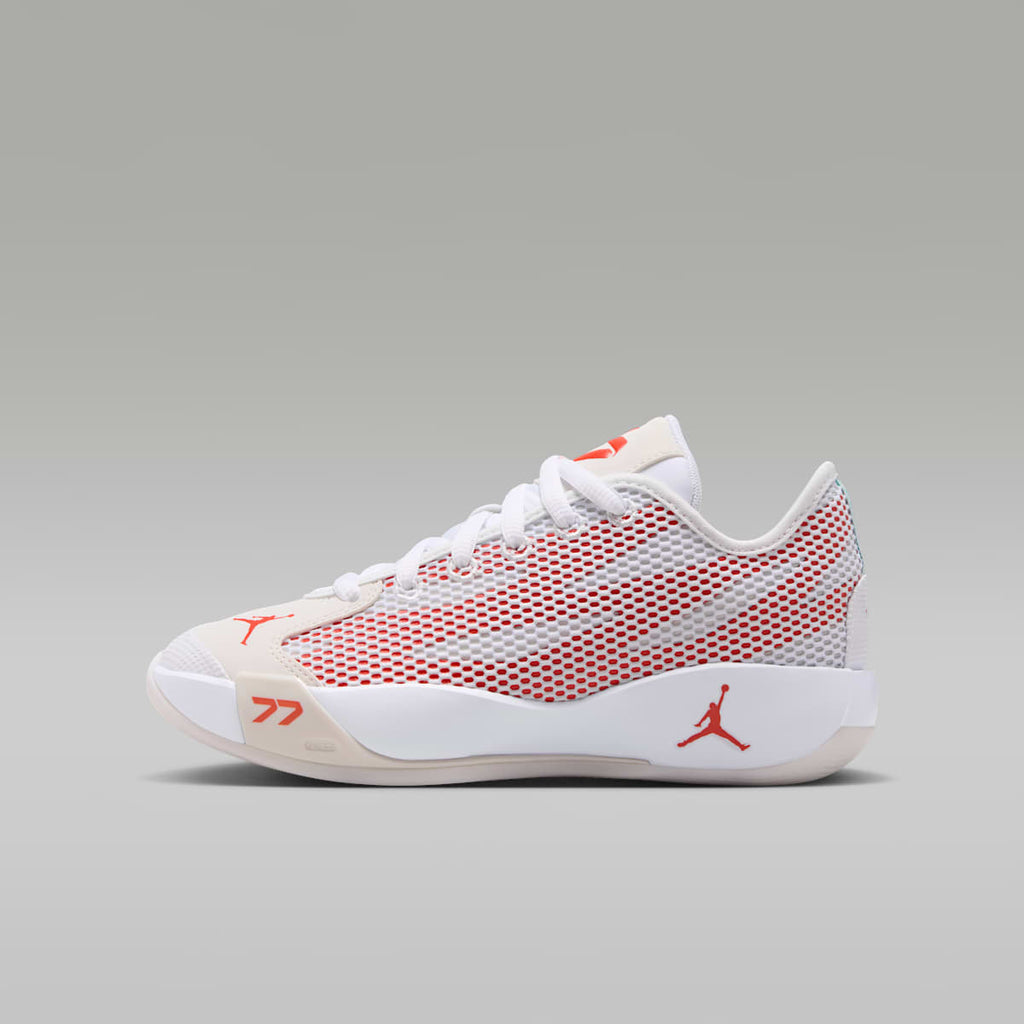 Jordan Luka 77 "Ghost" Big Kids' Shoes - White/Swan/Picante Red