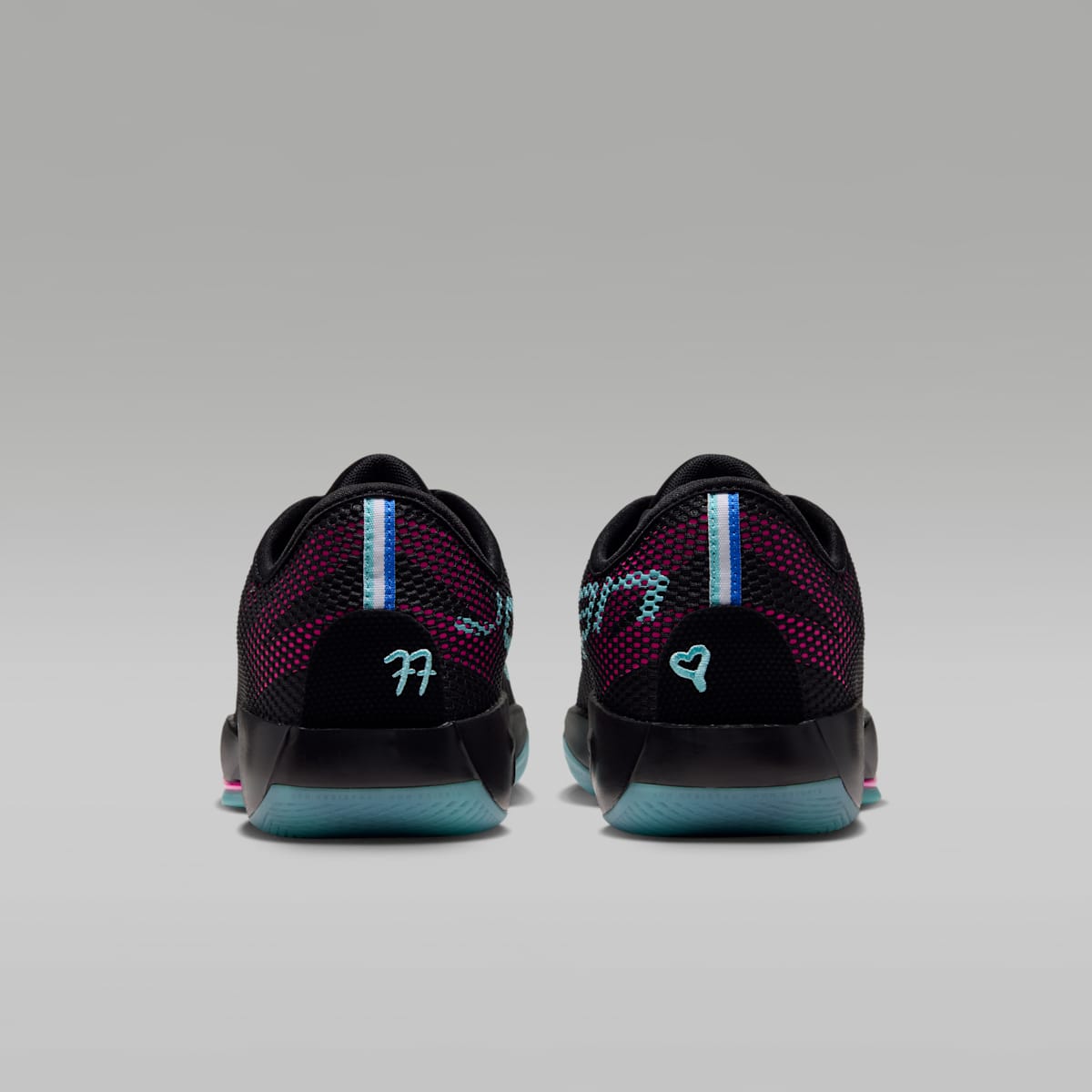 Luka 77 Basketball Shoes - Black/Laser Fuchsia/Bleached Turquoise - Image 6