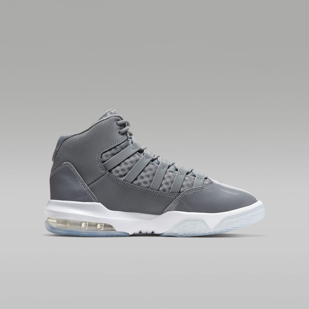 Jordan Max Aura Big Kids' Shoes - Cool Grey/White/Clear/Black